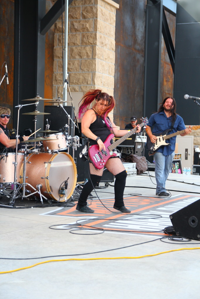 Jasmine Cain playing at Rally Point in Downtown Sturgis, 2015 Sturgis Motorcycle Rally